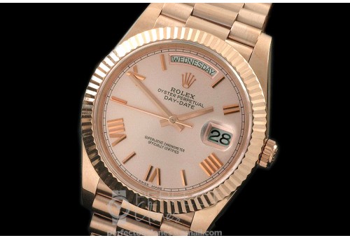 R40DDR10034 228235 SS/SS Rose Gold Roman A-2836