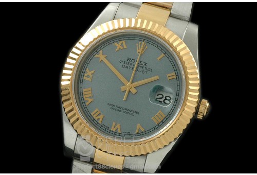 0 RL41DJ-18K-117 116333 L-Blue Roman TT Swiss 2836