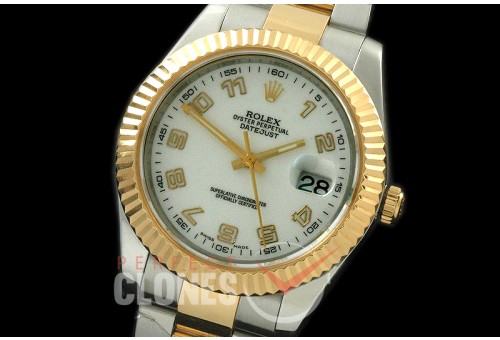 0 RL41DJ-18K-141 116333 White Num TT Swiss 2836