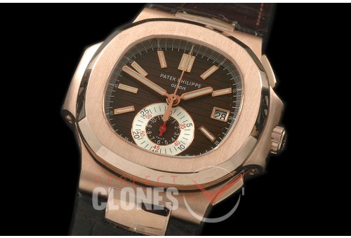 0 0 PPNTC-18K-103L 5980 Nautilis Chrono RG/LE Brown A-