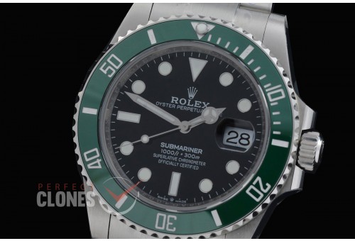 0 0 0 0 0 0 0 0 RLS-41-0082 QF 904L Steel 2020 41mm Submariner 126610LV Starbucks SS/SS Black DD 3235 72 Hrs Reserve - Free Sprung Movement 