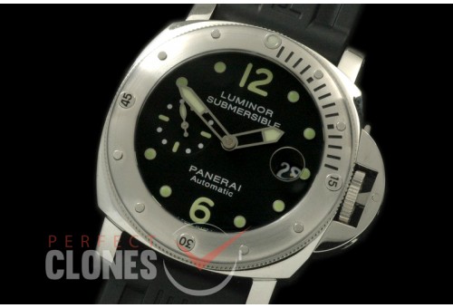 0 0 0 0 0 0 PN024R01 Pam 24 R Submersible SS/RU Black A-7750