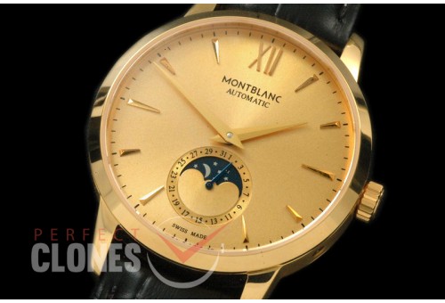 MBST10024 Star Calender Moonphase YG/LE Gold M-9105
