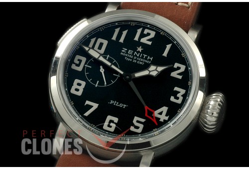 0 0 ZN00071 Pilot Type 20 GMT SS/LE Black Asia SG 
