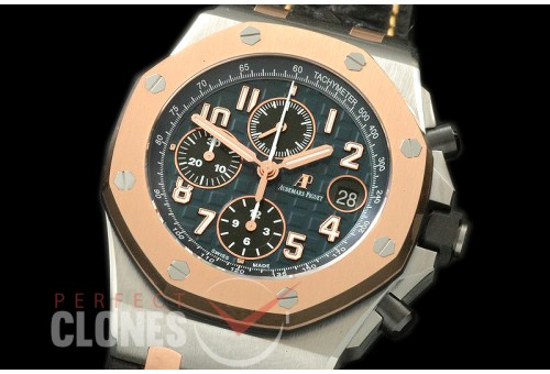 AAP00126 2016 Royal Oak Chrono 26471 SS/RG/LE Blue A-3126 Sec@12
