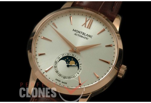 MBST10031 Star Calender Moonphase RG/LE White M-9105
