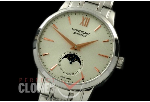 MBST10013S Star Calender Moonphase SS/SS White M-9105