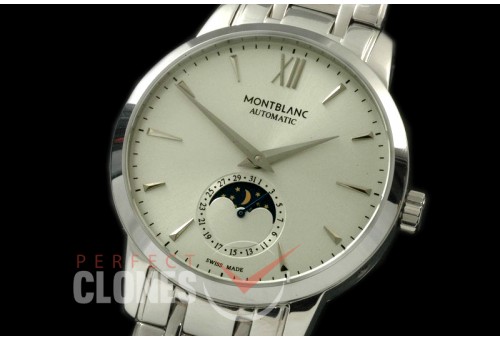 MBST10011S Star Calender Moonphase SS/SS White M-9105