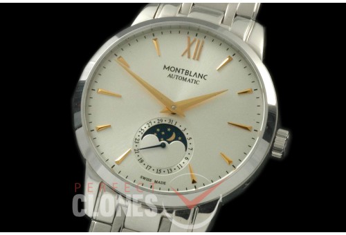 MBST10012S Star Calender Moonphase SS/SS White M-9105