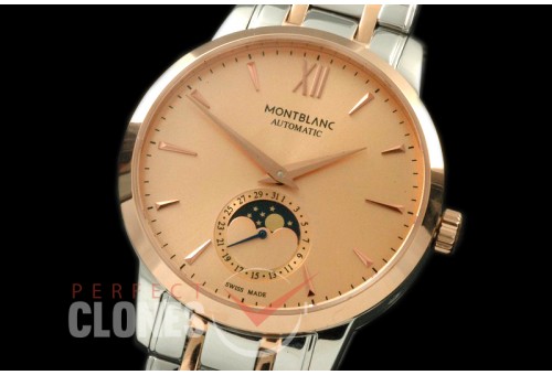MBST10048S Star Calender Moonphase SS/RG Rose Gold M-9105
