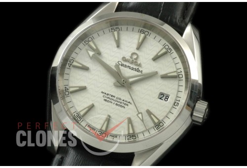 OMAT385-124 Aqua Terra Ladies SS/LE White Stk A-2824