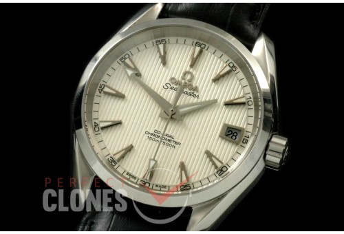 OMAT385-121 Aqua Terra Ladies SS/LE White Stk A-2824