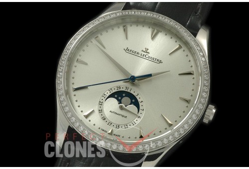 JLMC-101D Master Calender Auto SS/LE White A-2813