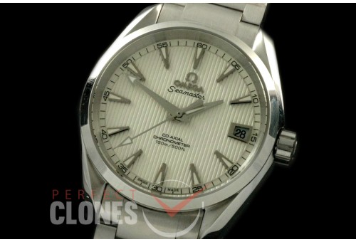 OMAT385-121S Aqua Terra Ladies SS/SS White Stk A-2824