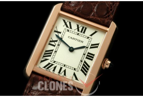 0CAR-TS-071L Tank Solo Mid RG/LE White Swiss Quartz 