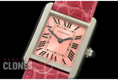 0CAR-TS-083L Tank Solo Ladies SS/LE Pink Swiss Quartz