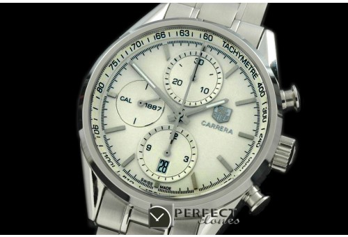 TG1887-011 Carrera 1887 Chrono SS/SS White Asia 77528800
