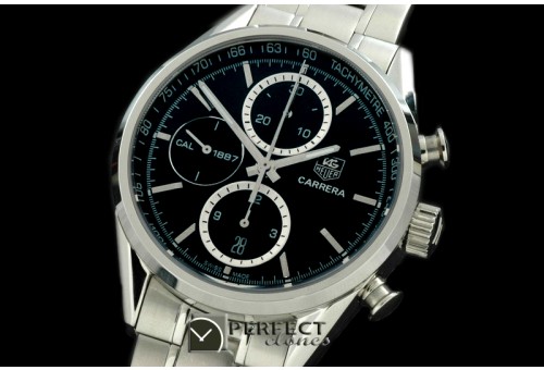 TG1887-012 Carrera 1887 Chrono SS/SS Black Asia 77528800