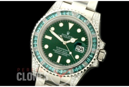 RLSS00067 116610LV Green V7 Bling A-2836