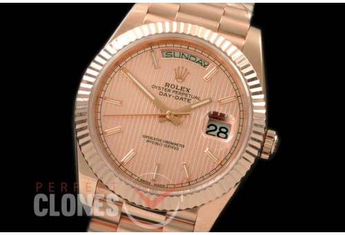 R40DD-18K-203 228235 RG/RG Rose Gold Sticks Swiss 2836