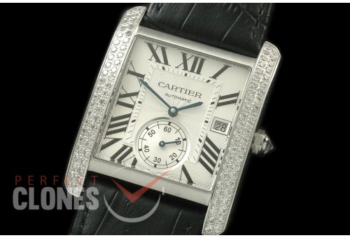 CARTMC-101D Tank MC SS/LE White Miyota 8205