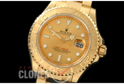 RLYM-18K-105 Yachtmaster Men 116628 FG Gold Swiss 2836