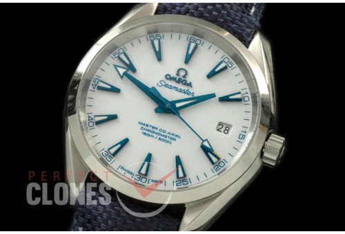 OMAT41-093L Aqua Terra Good Planet FDN Auto SS/LE Blue A-2836/8507