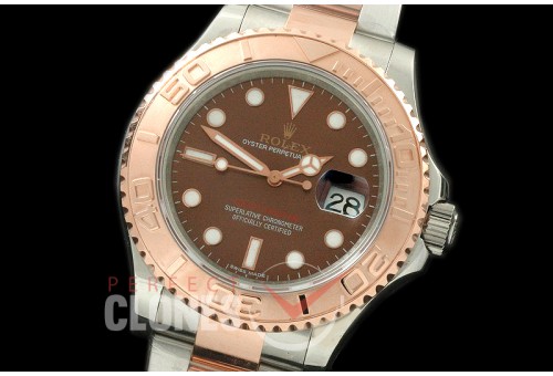 RLYM-18K-011 YM Men Everose/Steel Brown Swiss 2836