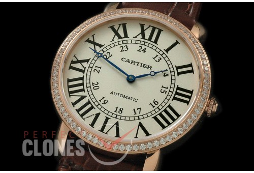 CAR-LS-105D Ronde Louis Cartier XXL RG/LE White A-6497/Cal 430