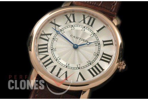 CAR-LS-105 Ronde Louis Cartier XXL RG/LE White A-6497/Cal 430