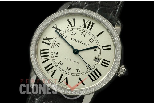 CAR-RS-051D Ronde Solo de Cartier XXL SS/LE White A-2824