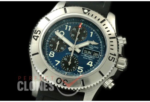BLSF00023R Superocean Steelfish Chrono SS/RU Blue A-7750