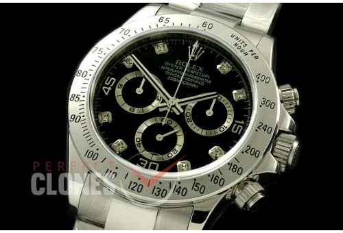 RLDS00132A Daytona 116509 SS/SS Black Diam A-7750/4130