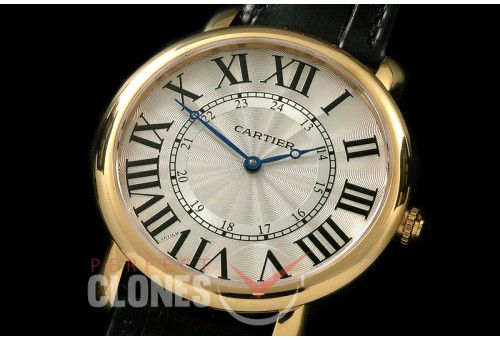 CAR-LS-103 Ronde Louis Cartier XXL YG/LE White A-6497/Cal 430