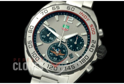 0 TGF1-00093 Formula 1 Indy 500 Special Ed Chronograph SS/SS Grey OS 20 Qtz