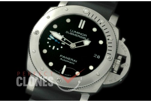 PN68202 Pam 682 Luminor Submersible SS/RU Black ST2555/P9010 