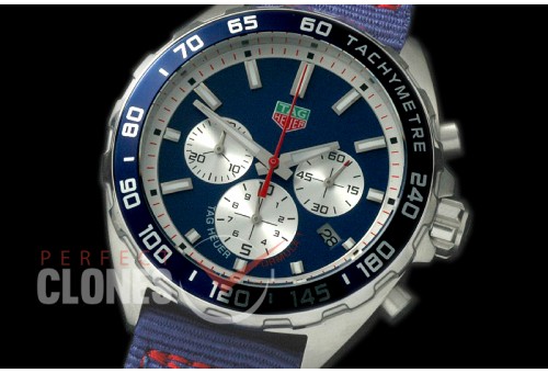 0 TGF1-00073A Formula 1 Team Redbull Special Ed Chronograph SS/NY Blue OS 10 Qtz