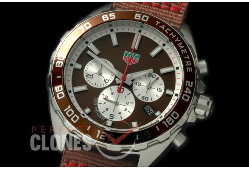 0 TGF1-00074A Formula 1 Team Redbull Special Ed Chronograph SS/NY Brown OS 10 Qtz