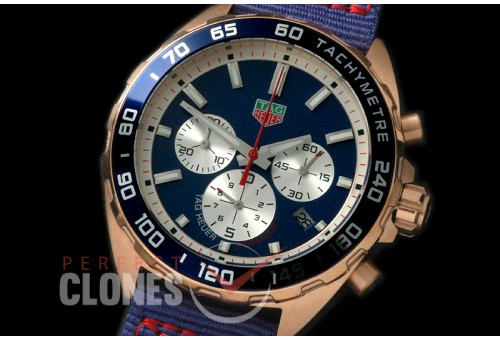 0 TGF1-00078A Formula 1 Team Redbull Special Ed Chronograph RG/NY Blue OS 10 Qtz
