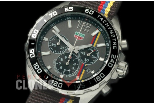0 TGF1-00095A Formula 1 Good Wood Festival of Speed Special Ed Chronograph SS/NY Grey OS 10 Qtz