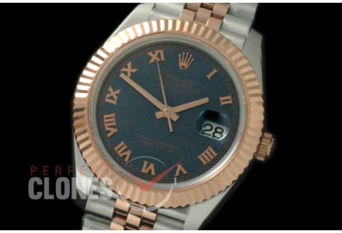 R41DJTR-825 126331 SS/RG Fluted/Jubilee Blue Roman SA 3235