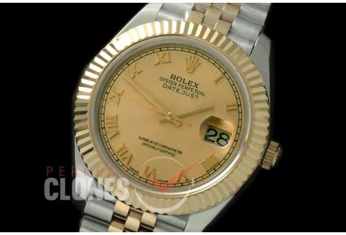 R41DJT-828 126333 SS/YG Fluted/Jubilee Gold Roman SA 3235