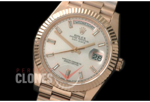 R40DDR00401 228235 RG/RG Fluted Bez Silver Glazier Asian Clone 2836