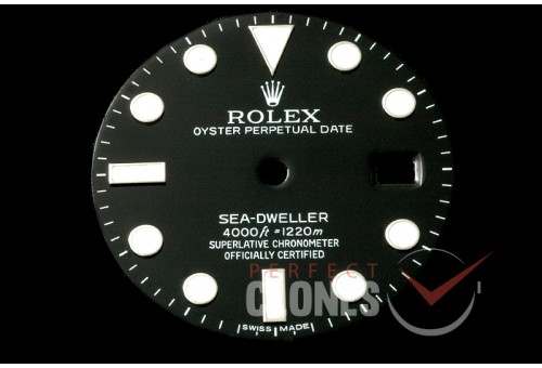 RLACC-959 Sea Dweller 4000m 116600 Black Dial for Calibre 3135 - Can Fit Genuine