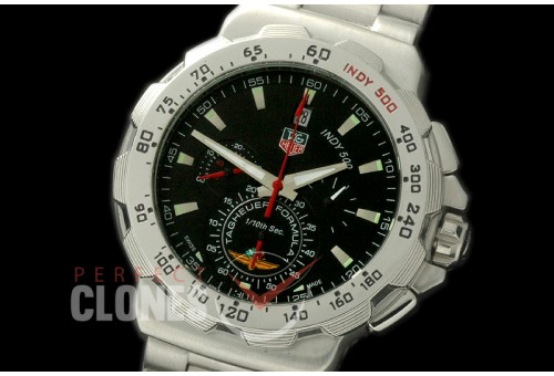 0 TGF1-00062 Formula 1 Indy 500 Special Ed Chronograph SS/SS Black OS 10 Qtz