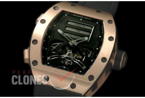 RM069-103 Erotic Tourbillon RG/RU Skeleton Oracle Complications Customs Asian Mod Movt 