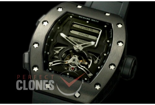 RM069-102 Erotic Tourbillon PVD/RU Skeleton Oracle Complications Customs Asian Mod Movt 