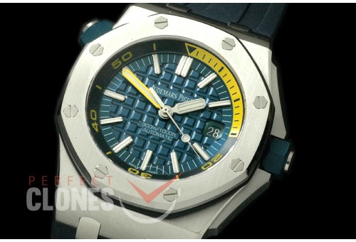 APD00022 Royal Oak Offshore Diver 15710 SS/RU Blue A-3120