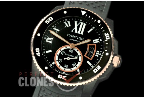 CARCC00064R Calibre de Cartier PVD/RG/RU Black Miyita 8205