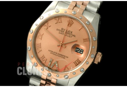 RDJMTR00534D2 SS/RG Jubilee Rose Gold Roman/Diam A-2836